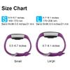 3 Pack Sport Bands Compatible with Fitbit Charge 2 Bands Women Men, Adjustable Replacement Strap Wristbands for Fitbit Charge 2 HR Small Large (Large, Black/Purple/Navy Blue) view 2