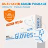 ANBOSON 6 mil Disposable Nitrile Gloves, Heavy Duty Disposable Gloves, Cooking Glove, Latex Free, Powder Free (Blue of 100, Medium) view 3