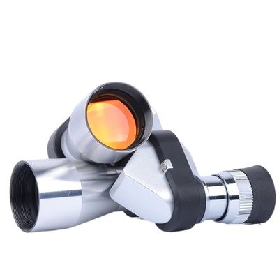 Microscope Kit Outdoor Telescope 820 Corner Metal High-Definition Optical Microscope Microscope Lens Adapters (Color : 02Metal Red Film)