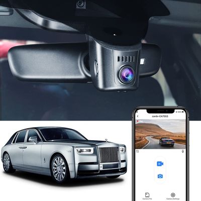 Fitcamx 4K Dash Cam Adapts for Rolls-Royce Ghost 2020-2022 Sedan Black Badge Extended Wheelbase, OEM Style, UHD 2160P Video, WiFi & APP, Loop Recording, Collision Detection, Easy to Use, 64GB Card