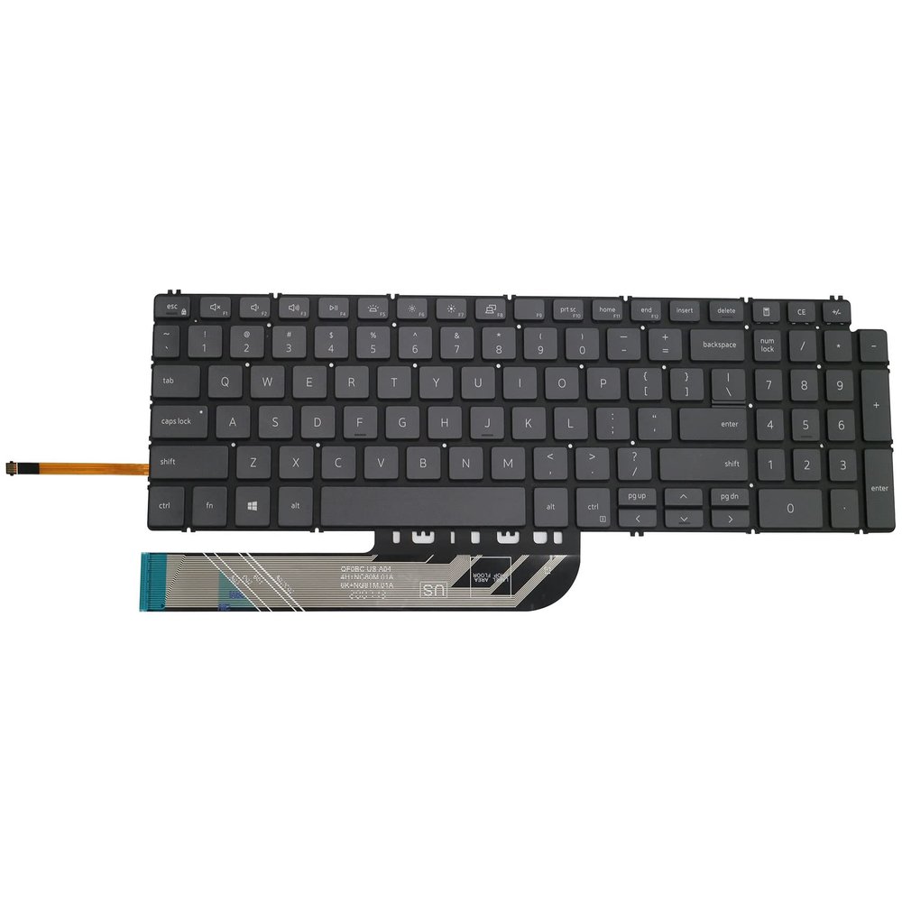 AUTENS US Keyboard for Dell Inspiron 3501 3502 3505 5501 5502 5505 5508 5509 5584 5590 5593 5594 5598 7500 7501 7506 7590 7591 7706 7791 / Vostro 5590 7500 7590 Laptop No Frame (Black, Backlight)