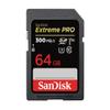 SanDisk Extreme PRO SDSDXDK-064G-GHJIN SD Card, 64 GB, SDXC Class 10, UHS-II V90, Reads up to 300 MB/s, New Package view 1