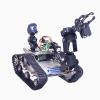 Smart Robot Car Kit for Raspberry Pi, Tank Robot Chassis Real-Time Video Transmission, WiFi/Bluetooth Control, Path Planning, Programmable Robot Kit (Without Raspberry Pi-Silver) view 1