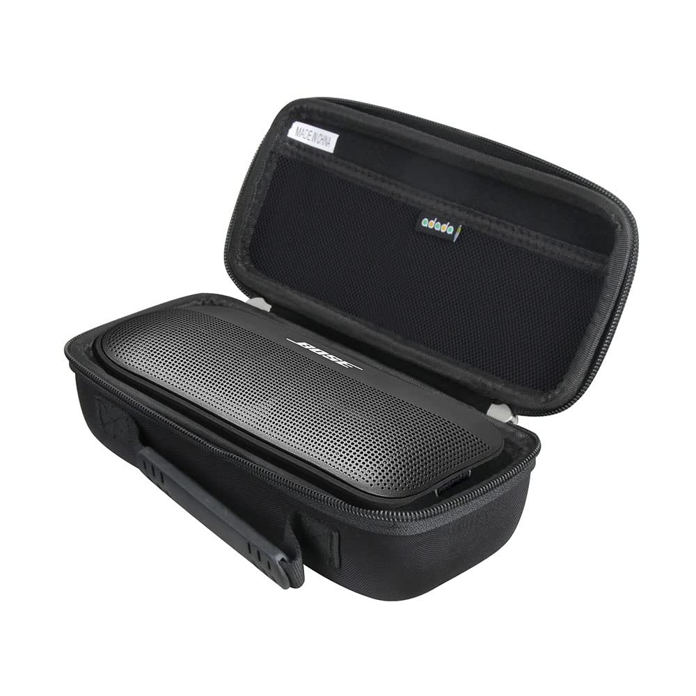 Adada Hard Travel Case for Bose New SoundLink Flex (2nd Gen)/ Bose SoundLink Flex Bluetooth Portable Speaker (Black)