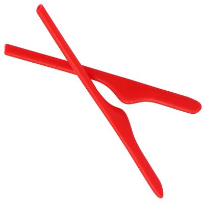 ExactFitt Replacement Temple Ear Socks for Oakley OX3122 OX3125 OX5089 OX5148 Glass Frames (Red - 1 Pair)