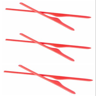 ExactFitt Replacement Temple Ear Socks for Oakley OX3122 OX3125 OX5089 OX5148 Glass Frames (Red - 3 Pairs)