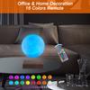 UVEHAS Levitating Moon Lamp, Floating and Spinning 3D Moon Light Magnetic Levitation Lunar Night Lights Unique Holiday Birthday Gifts Room Table Desk Decoration, 16 Colors LED Moon view 4