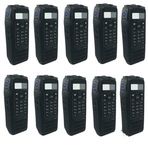 10 Pack XPR6550/XPR6580 Replacement Housing Cover with Speaker Mic - Durable Protective Case Compatible with XiR P8268/P8260, DGP6150, DP3600/DP3601 Radios