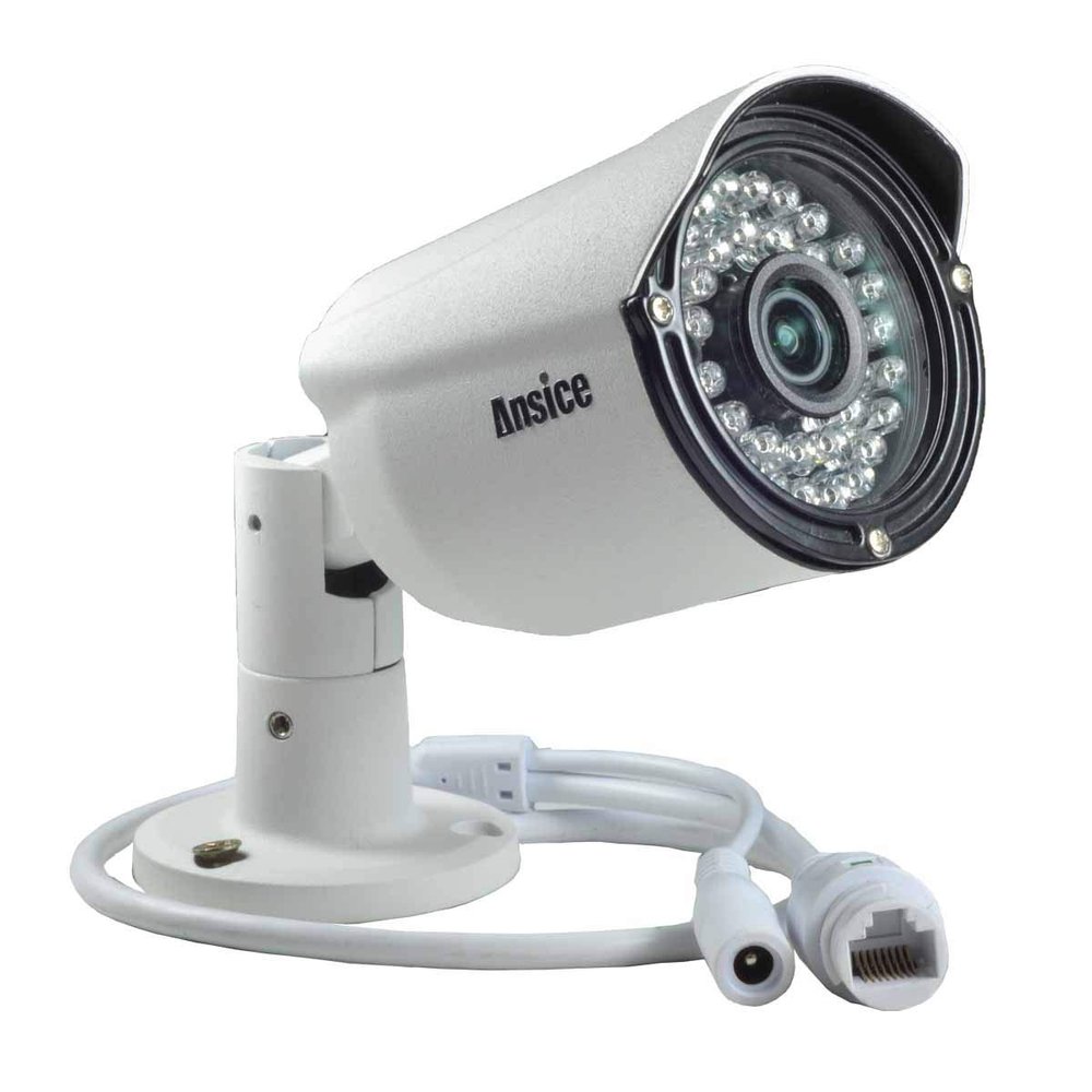 ansice Wired 8MP 4K Bullet POE IP Camera Outdoor IP Security Video Surveillance IR Infrared POE 8.0 MP Network Camera Waterproof IP66 (3.6mm)