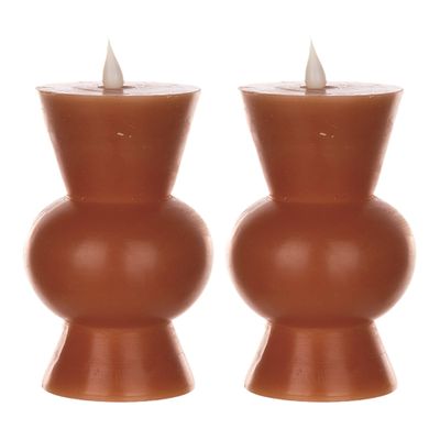 Melrose International Simplux Designer LED Candle with Remote (Set of 2)
