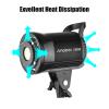 Andoer LM60W Portable LED Photography Fill Light 60W Studio Video Light 5600K Dimmable Bowens Mount Continuous Light with Remote Control for Product Portrait Wedding Photography Live Streaming Video view 3