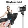 Andoer LM60W Portable LED Photography Fill Light 60W Studio Video Light 5600K Dimmable Bowens Mount Continuous Light with Remote Control for Product Portrait Wedding Photography Live Streaming Video view 4