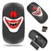 2.4G Slim Wireless Mouse with Nano Receiver , Portable Mobile Optical Mice for Notebook, PC, Laptop, Computer, MacBook - Evil Clown view 1