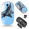 2.4G Slim Wireless Mouse with Nano Receiver , Portable Mobile Optical Mice for Notebook, PC, Laptop, Computer, MacBook - F-22 Fighter Jet Aircraft view 1