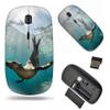 2.4G Slim Wireless Mouse with Nano Receiver , Portable Mobile Optical Mice for Notebook, PC, Laptop, Computer, MacBook - Underwater Sea Lion view 1