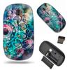 2.4G Slim Wireless Mouse with Nano Receiver , Portable Mobile Optical Mice for Notebook, PC, Laptop, Computer, MacBook - Nebula Galaxy Mandala view 1