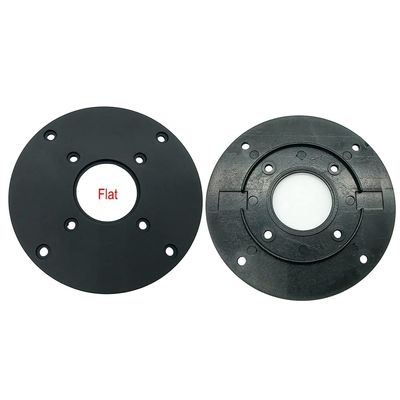 MMLFX 2pcsTweeter Speaker Cover Panel 4Inch Decorative Circle Speaker Fixed Plate 104mm Diameter 52mm Hole Indent And Whole Flat 2 Styles (Color : Flat)