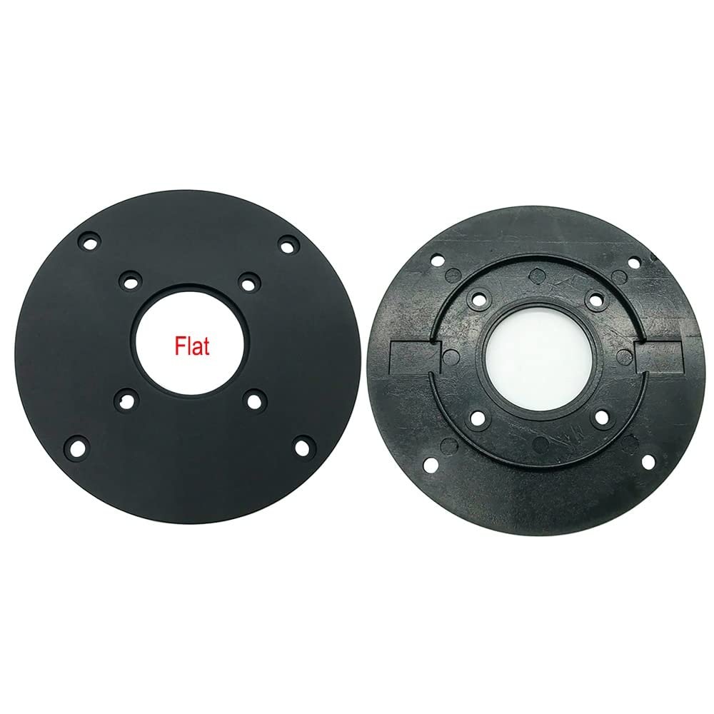 MMLFX 2pcsTweeter Speaker Cover Panel 4Inch Decorative Circle Speaker Fixed Plate 104mm Diameter 52mm Hole Indent And Whole Flat 2 Styles (Color : Flat)
