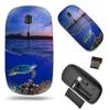 2.4G Slim Wireless Mouse with Nano Receiver , Portable Mobile Optical Mice for Notebook, PC, Laptop, Computer, MacBook - Underwater Sea Turtle view 1