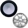 Wet Sounds 12" Black Marine Subwoofer 2-OHM + Silver XS Grill view 1