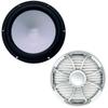 Wet Sounds REVO10FAS2-B 10" Black Marine Subwoofer 2-OHM with Included Silver Saltwater Series Grill view 1