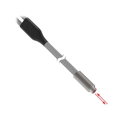 PBT43TMB5, Fiber Optics, Plastic Fiber Diffuse Reflective, Bifurcated, Core Dia 1 mm, L: 1m, Thread, TMB5 Termination, 70768