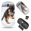 2.4G Slim Wireless Mouse with Nano Receiver , Portable Mobile Optical Mice for Notebook, PC, Laptop, Computer, MacBook - German Shepherd Dog view 1