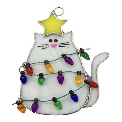 Switchables Glass Cover: Christmas CAT Meow-y Christmas