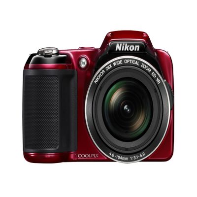 Nikon COOLPIX L810 16.1 MP Digital Camera with 26x Zoom NIKKOR ED Glass Lens and 3-inch LCD (Red) (Old Model) (Renewed)