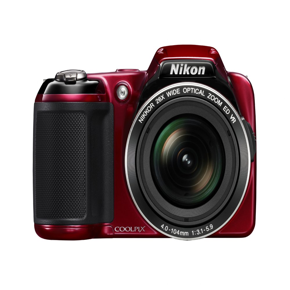 Nikon COOLPIX L810 16.1 MP Digital Camera with 26x Zoom NIKKOR ED Glass Lens and 3-inch LCD (Red) (Old Model) (Renewed)