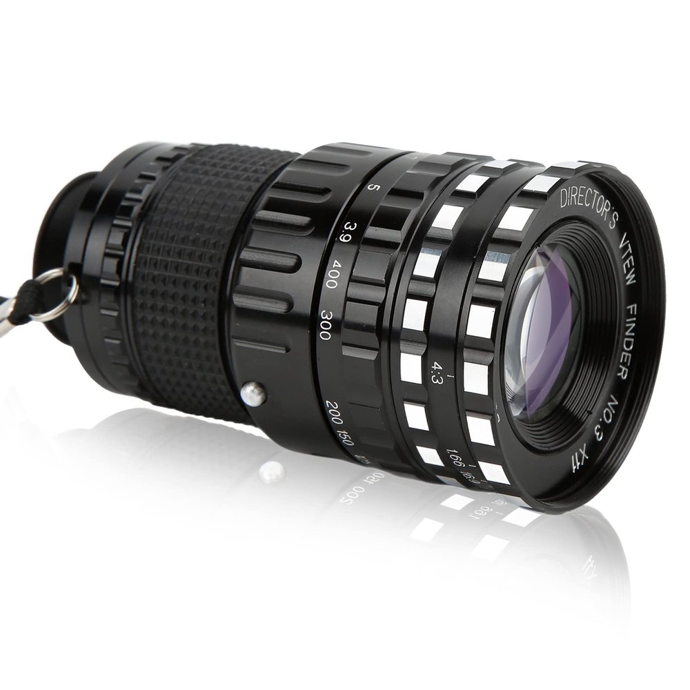 ASHATA Director Viewfinder,52mm Front Thread Camera Viewfinder,Director Scene Viewer,Rotating Zoom Professional Viewfinder with HD Multicoated Glass,for Filming