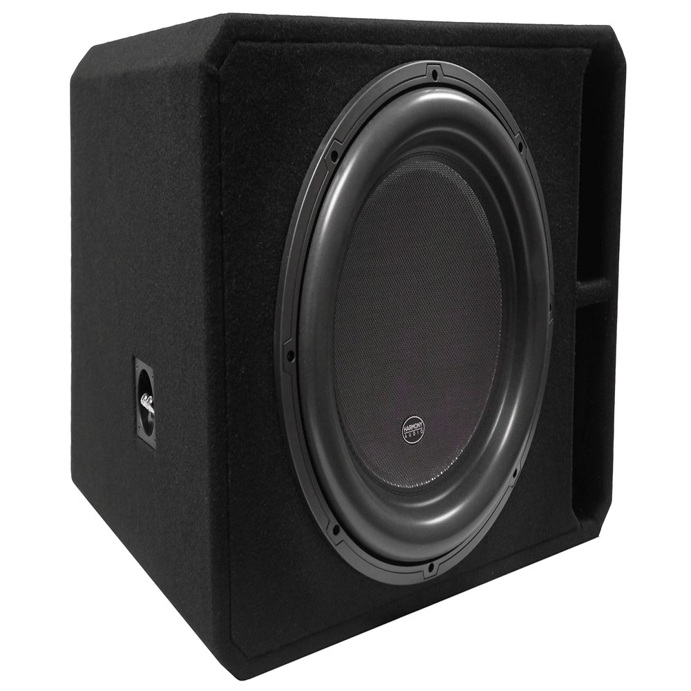 Harmony Audio HA-ML1X18D2 18" Dual 2-OHM Monolith Series Subwoofer 3000W RMS Vented Ported Enclosure Box Subpackage