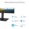 ASUS 24 1080P Video Conferencing Monitor (BE24ECSNK) - Full HD, IPS, Built-in Adjustable 2MP Webcam, AI Noise-canceling Mic, Eye Care, USB-C Docking, RJ45, Height Adjustable, HDMI, Zoom Certified view 3
