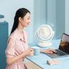 USB Fans Air Circulation Fan, Desktop Desktop Fan, Small Household Fan, Low Noise Moving Head Desk Fan Turbo Convection Fan (Color : Orange, Size : 200 * 200 * 300(mm)) view 2