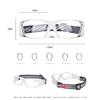 SooGree Basketball Dribbling Glasses Sports Protective Eyewear Goggles for Men Women(Transparent frame White pad) view 2