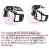 SooGree Basketball Dribbling Glasses Sports Protective Eyewear Goggles for Men Women(Black frame Gray pad) view 3