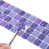 2Pack Korean Keyboard Stickers, Korean-English Keyboard Sticker on Purple Background with White Lettering, Korean Keyboard Letters Replacement Stickers for Laptop Desktop Computer Notebook view 1