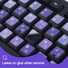 2Pack Korean Keyboard Stickers, Korean-English Keyboard Sticker on Purple Background with White Lettering, Korean Keyboard Letters Replacement Stickers for Laptop Desktop Computer Notebook view 4