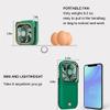 Portable Fan, Foldable Neck Fan with Lanyard, Mini USB Rechargeable Cooling Fan, Women Men Personal Handheld Fan Quiet Desk Fan, Phone Holder Mobile Power, for Travel Home Office Outdoor (Green) view 2