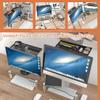 Computer Monitor Riser with Height Adjustable Multi Media Desktop Stand&Top Shelf TV Mounting Bracket 12 Inch Flat Panel Mount view 2