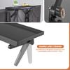 Computer Monitor Riser with Height Adjustable Multi Media Desktop Stand&Top Shelf TV Mounting Bracket 12 Inch Flat Panel Mount view 4