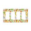 Jungle Animals 4-Gang Rocker Wall Plate Cover,Decorative Quadruple Rocker Decorator Light Switch Cover For Kids Teens Boys Girls Room Decor 4.50" X 7.95"Inch view 1
