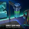 FIFINE USB Gaming Streaming Recording PC Microphone Kit, RGB Condenser Computer Mic Bundle for Podcasts, Audio, Vocal, Video on Mac/Desktop/Laptop, with Boom Arm Stand-A6T Blue view 4