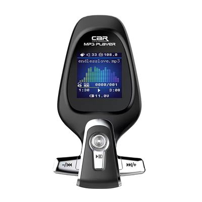 Car Bluetooth Adapter Radio Transmitter, Audio Adapter with 1.44" Color Display Dual Car Charger, Support QC3.0 Charging SD/TF Card AUX Input