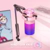 FIFINE Gaming USB Microphone Kit, PC Streaming Recording Computer RGB Microphone Set for Podcasting, Singing, YouTube, Condenser Cardioid Mic with Quick Mute, Gain Knob-A6T Pink view 4