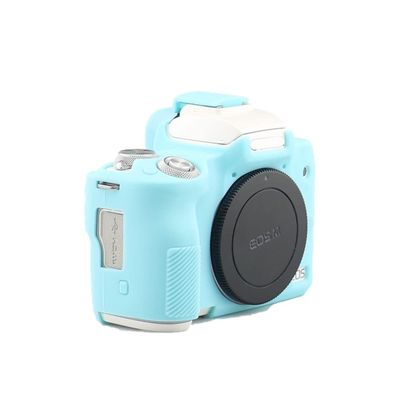 Camera Soft Silicone Case Bag Shockproof Blue Armor Skin Body Cover Protector for Canon EOS M50 Mark II Camera, Blue, camera case