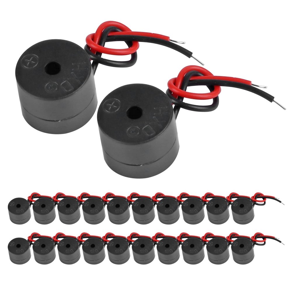 Dairzitv DC 12V Wired Connector Active Electronic Buzzer 85dB 20 PCS