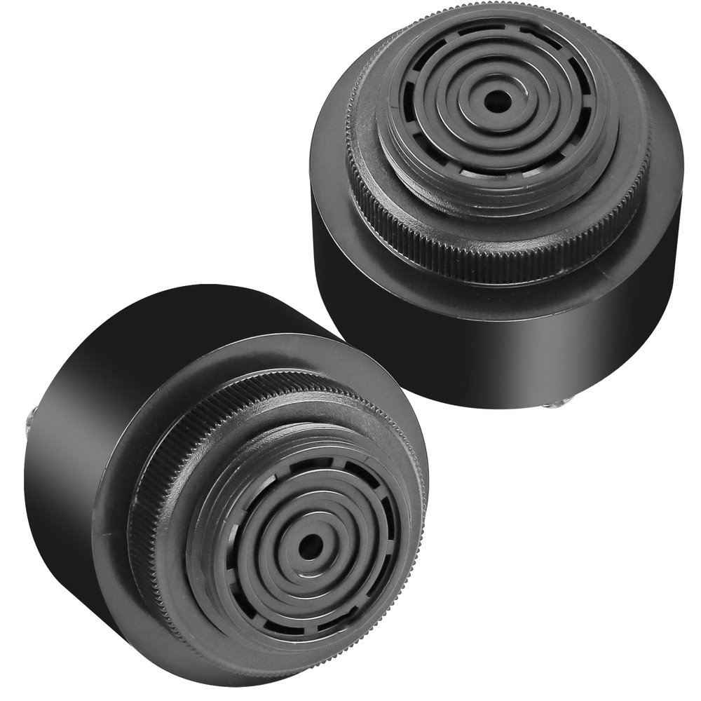 Dairzitv Continuous Beep Alarm Electronic Piezo Buzzer Sounder DC 3-24V 85DB 2 Pcs