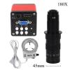Microscope Kit 13MP Monocular Microscope Digital Camera 130X 180X Adjustable Lens 56 LED Light Suit Microscope Lens Adapters (Color : 180X Lens Set) view 2