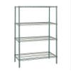 Quantum Storage Systems WR74-2130P-5 Wire Shelving Starter Kit, 30" W x 21" D x 74" H, 600 lbs Capacity, Carbon Steel, Epoxy Coated, Green, NSF view 1
